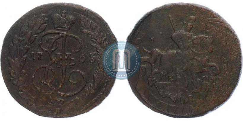 Picture 2 kopecks 1763 year ЕМ 