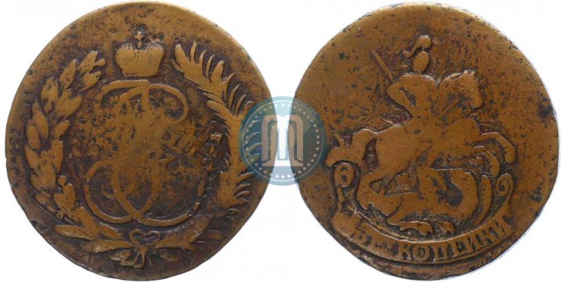 Фото 2 копейки 1767 года ММ 