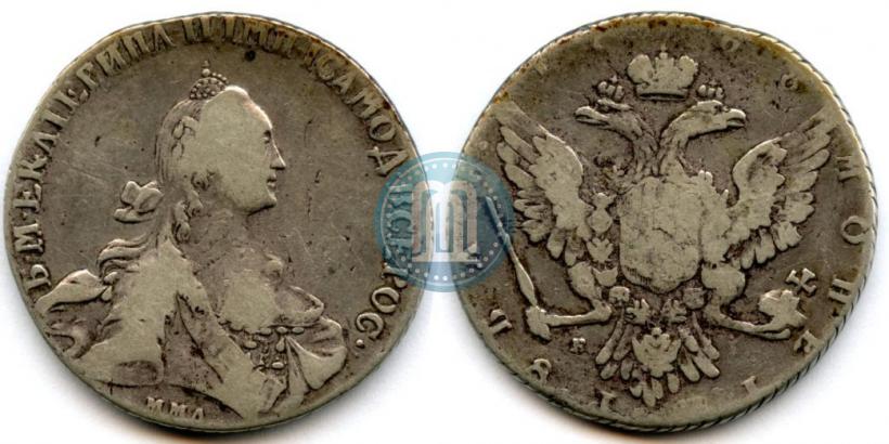 Фото 1 рубль 1768 года ММД-EI 