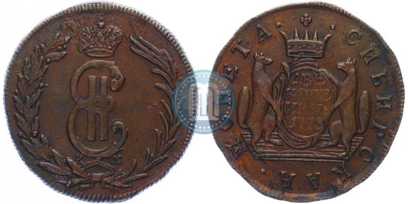 Фото 2 копейки 1768 года КМ 