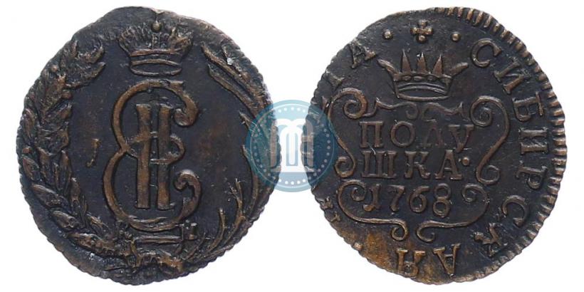 Фото Полушка 1768 года КМ 