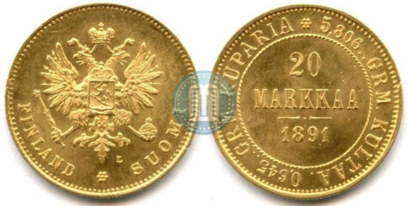 Фото 20 марок 1891 года L 