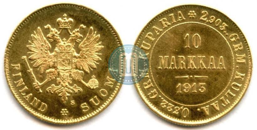 Фото 10 марок 1913 года S 