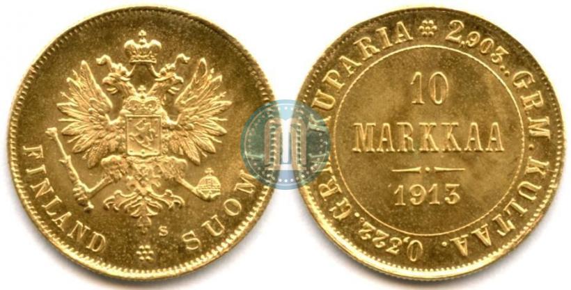 Фото 10 марок 1913 года S 