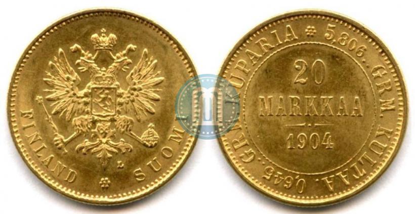 Picture 20 markkaa 1904 year L 