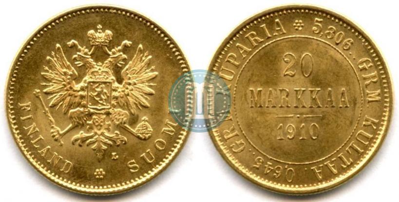 Picture 20 markkaa 1910 year L 