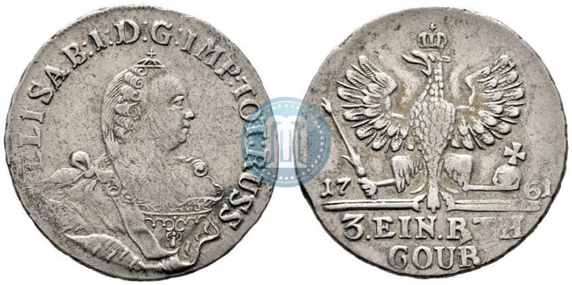 Picture 1/3 Thaler 1761 year  