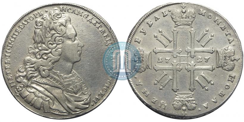 Picture 1 rouble 1727 year  "Moscow type"