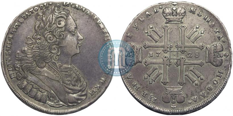 Picture 1 rouble 1728 year  "Type of 1727"