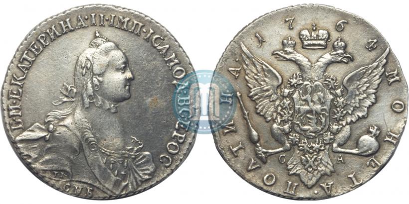 Фото Полтина 1764 года СПБ-СА 