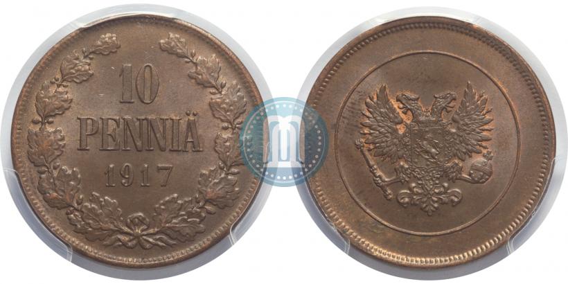 Picture 10 pennia 1917 year  