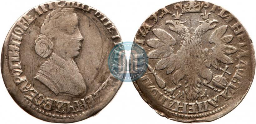 Picture Poltina 1704 year МД "Portrait by F. Alekseev"