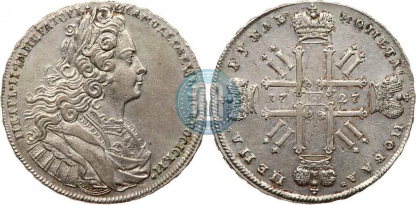 Picture 1 rouble 1727 year  "Moscow type"