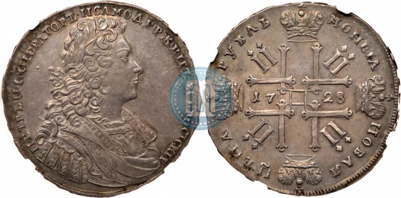 Фото 1 рубль 1728 года  "Тип 1728"