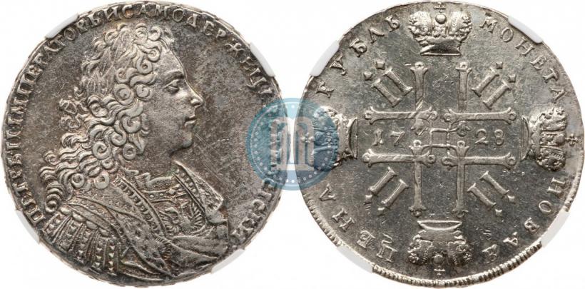 Picture 1 rouble 1728 year  "Type of 1728"