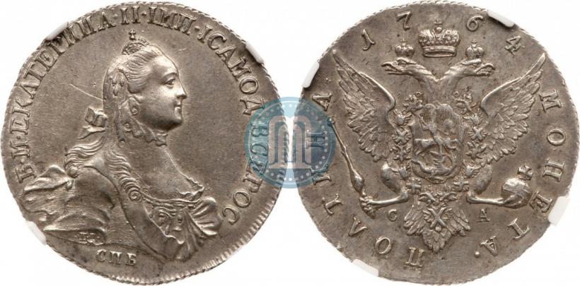 Фото Полтина 1764 года СПБ-СА 