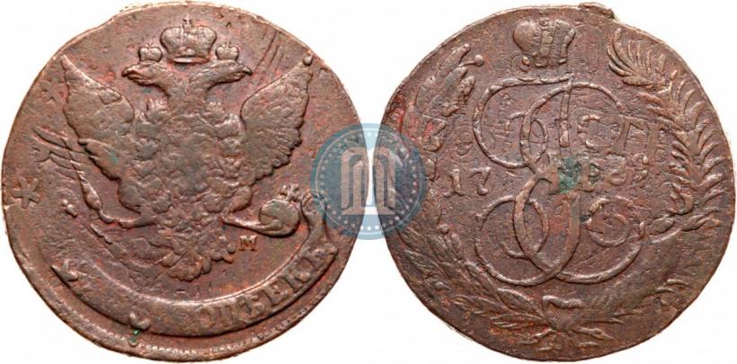 Picture 5 kopecks 1789 year ММ 