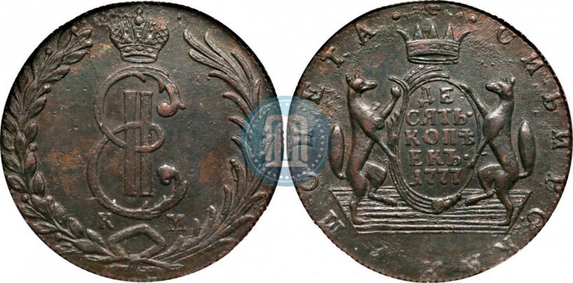 Picture 10 kopecks 1777 year КМ 