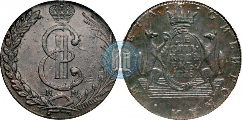 Picture 10 kopecks 1778 year КМ 