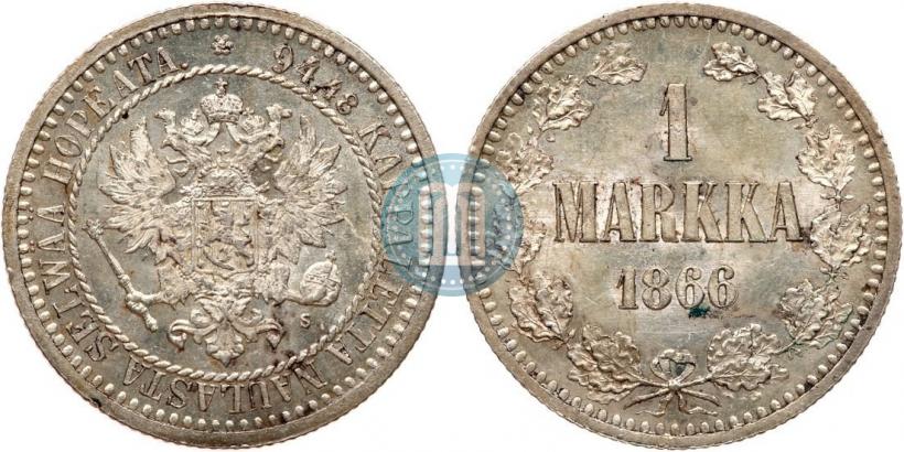 Фото 1 марка 1866 года S 