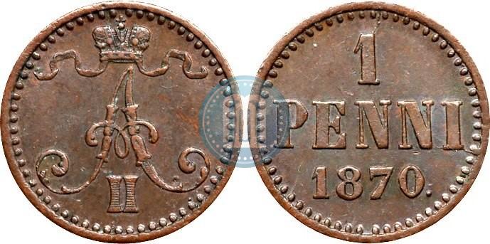 Picture 1 penni 1870 year  