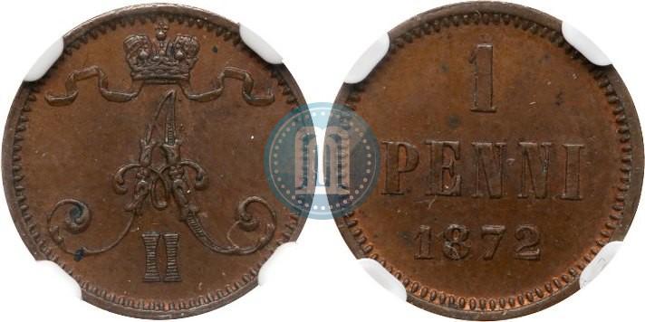 Picture 1 penni 1872 year  