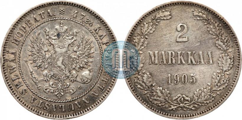 Picture 2 markkaa 1905 year L 