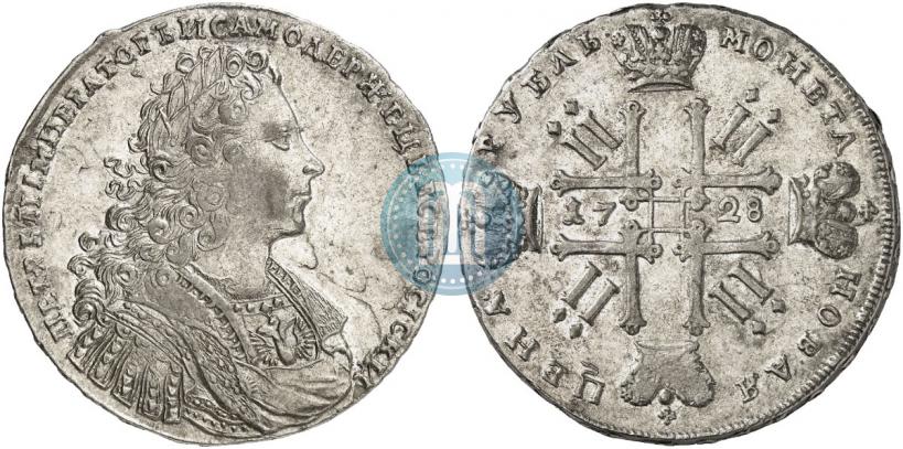 Picture 1 rouble 1728 year  "Type of 1728"