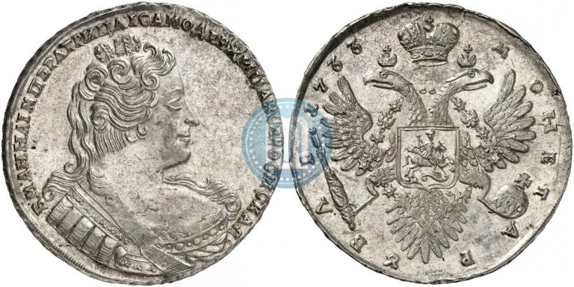 Picture 1 rouble 1733 year  