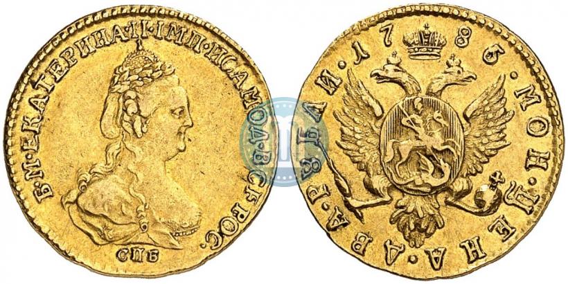 Picture 2 roubles 1785 year СПБ 