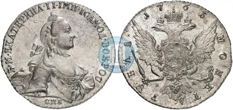 Picture 1 rouble 1763 year СПБ-НК 