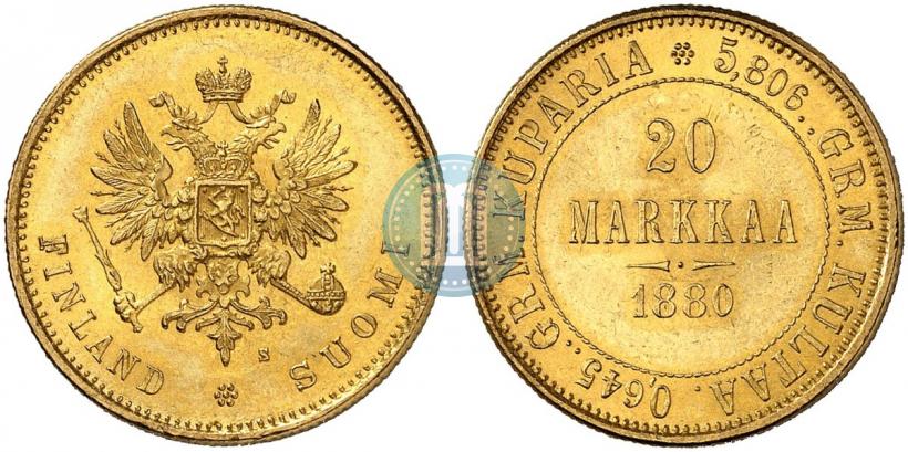 Picture 20 markkaa 1880 year S 