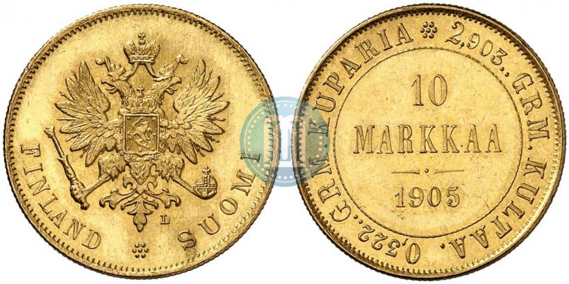 Picture 10 markkaa 1905 year L 