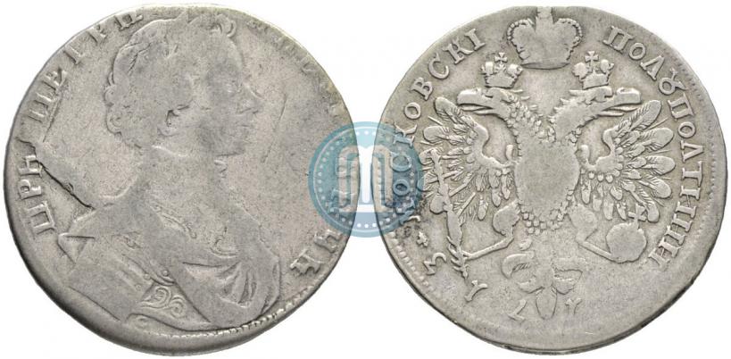 Picture Polupoltinnik 1713 year G "Portrait by S. Gouin"