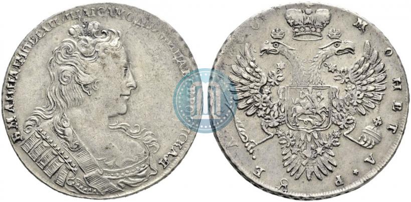 Фото 1 рубль 1730 года  