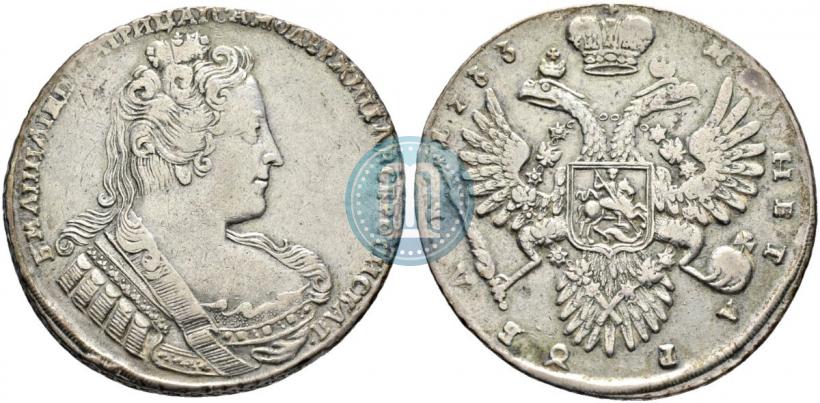 Фото 1 рубль 1733 года  