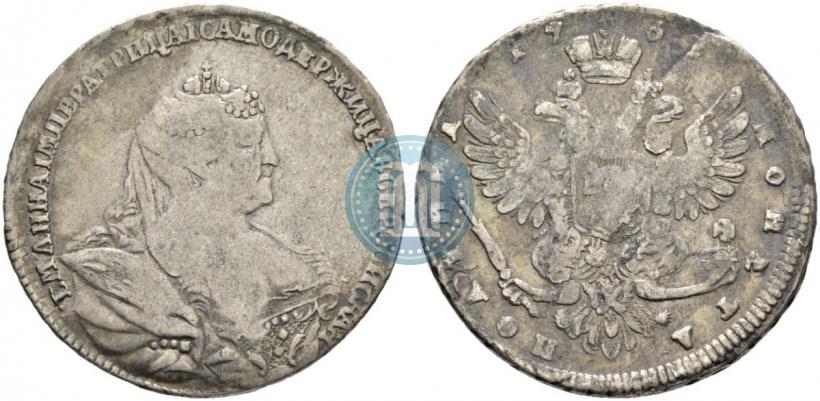 Picture Poltina 1738 year  "Moscow type"