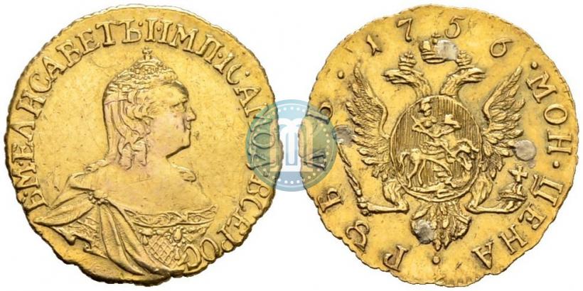 Picture 1 rouble 1756 year  