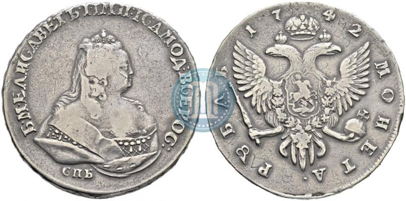 Picture 1 rouble 1742 year СПБ 