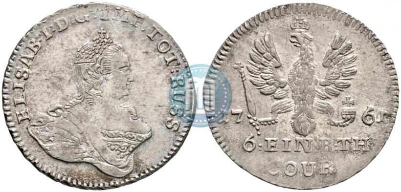 Picture 1/6 Thaler 1761 year  