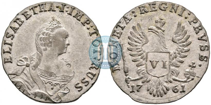 Picture 6 groszy 1761 year  