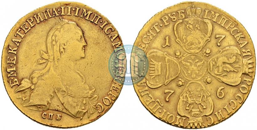 Picture 10 roubles 1776 year СПБ 