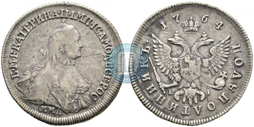 Фото Полуполтинник 1764 года ММД-EI-Т.I. 