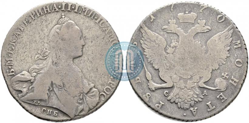 Picture 1 rouble 1770 year СПБ-СА 