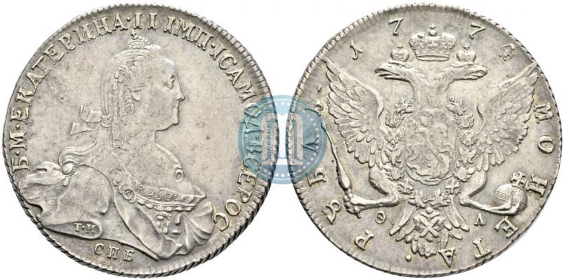 Picture 1 rouble 1774 year СПБ-ФЛ 