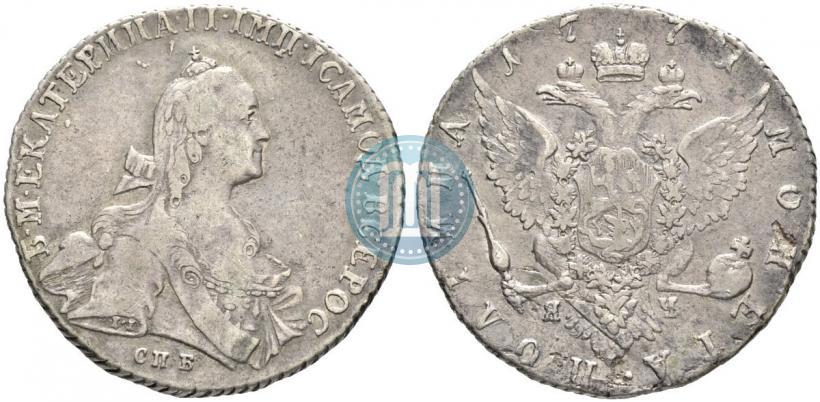 Фото Полтина 1771 года СПБ-ЯЧ 