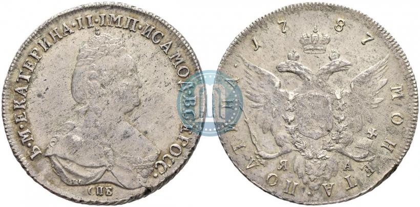 Picture Poltina 1787 year СПБ-ЯА 