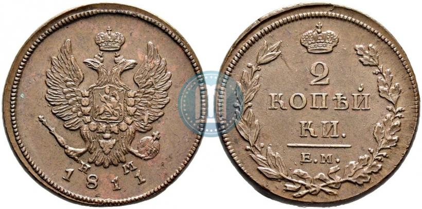 Picture 2 kopecks 1811 year ЕМ-НМ 