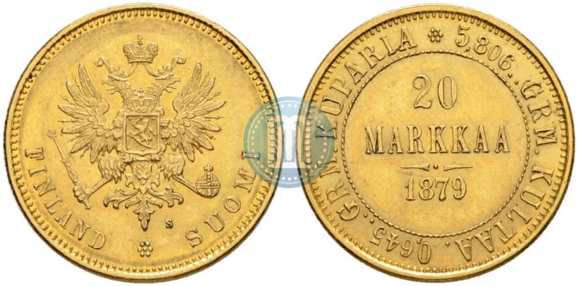 Picture 20 markkaa 1879 year S 