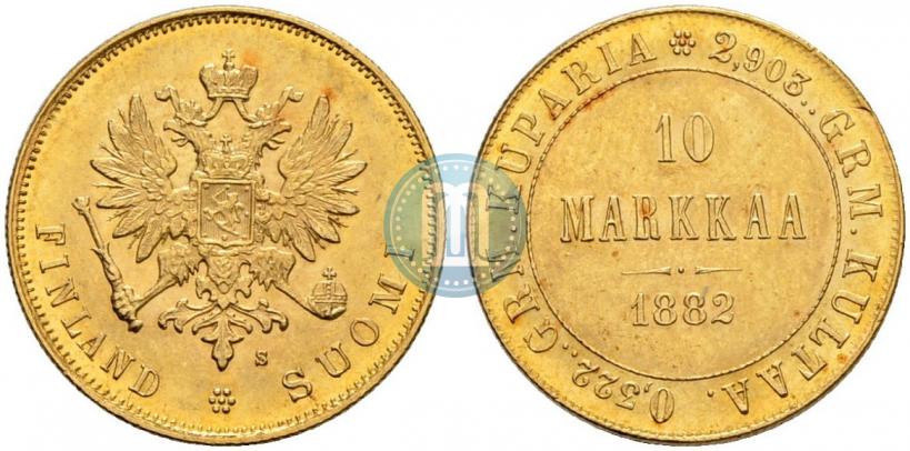 Picture 10 markkaa 1882 year S 